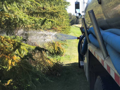 Blue Drop water hauling for Agriculture in Alberta