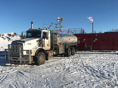 Blue Drop Water Services provides Oilfield water hauling service to all of Alberta